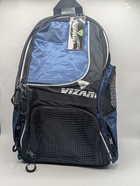 Vizari Solano Soccer Equipment Gear Bag Backpack Navy/Black NWT